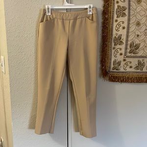 Stretchy and comfortable khakis! Normal wear and tear! Great pants